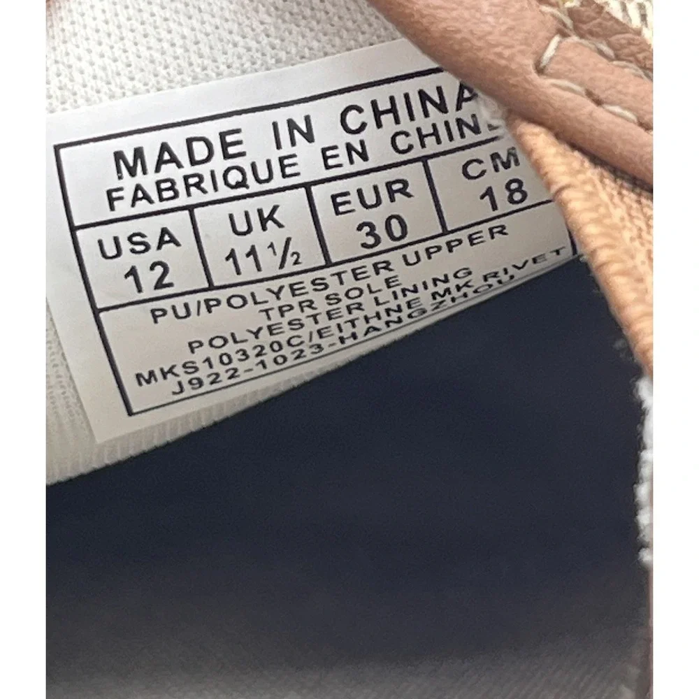 Michael Kors Girls Slip On Shoes MK Logo Size 12